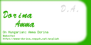 dorina amma business card